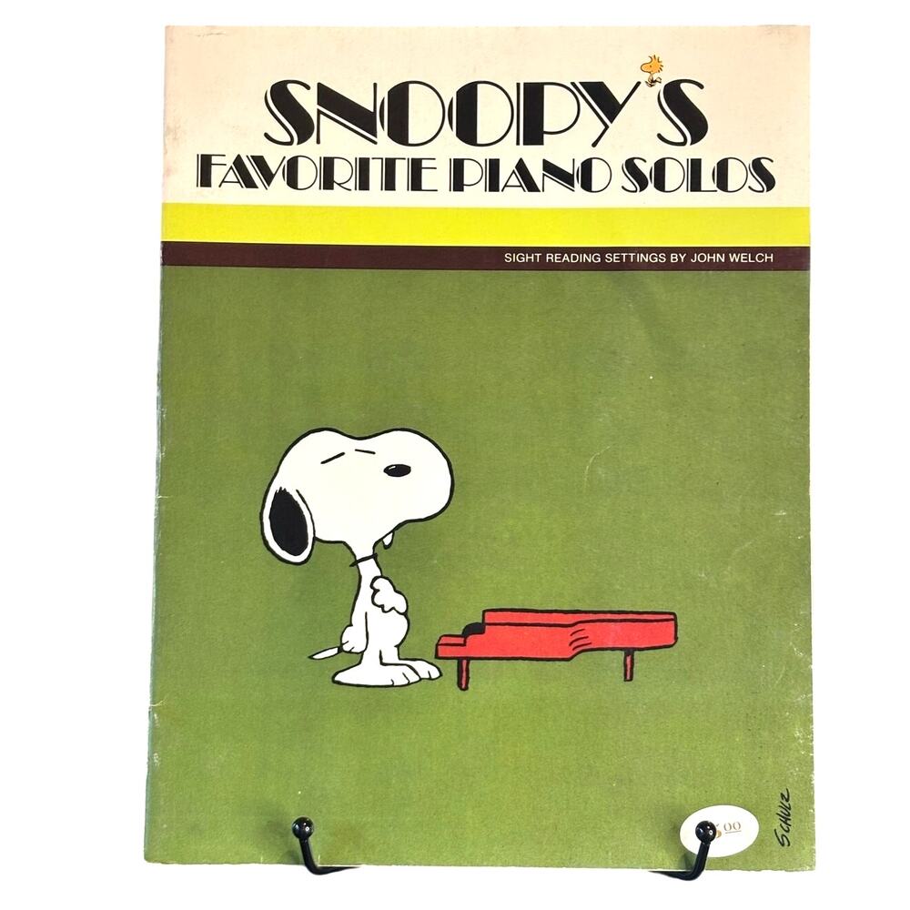 VTG 1980 Snoopy's Favorite Piano Solos Book, Peanuts Charles M. Schulz - PB